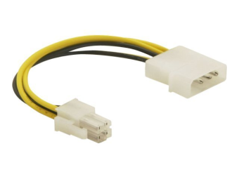 Delock Adapter für Power Connector - 4 PIN ATX12V (M)