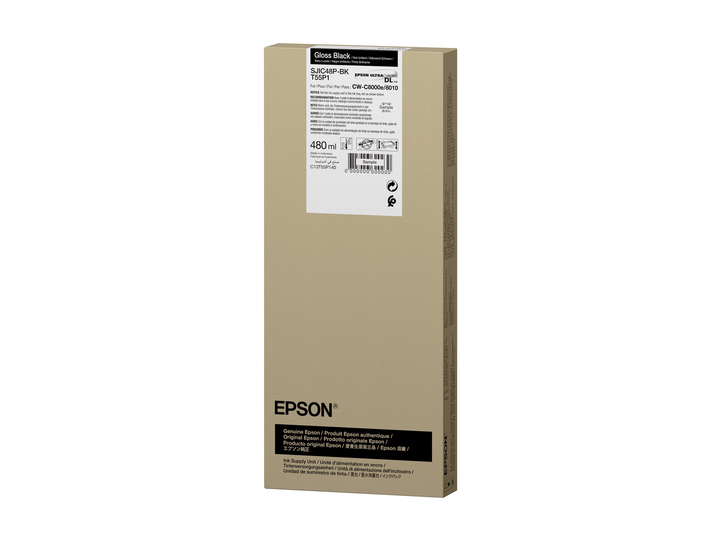 Epson T55P1 - 480 ml - Schwarz - original - Box