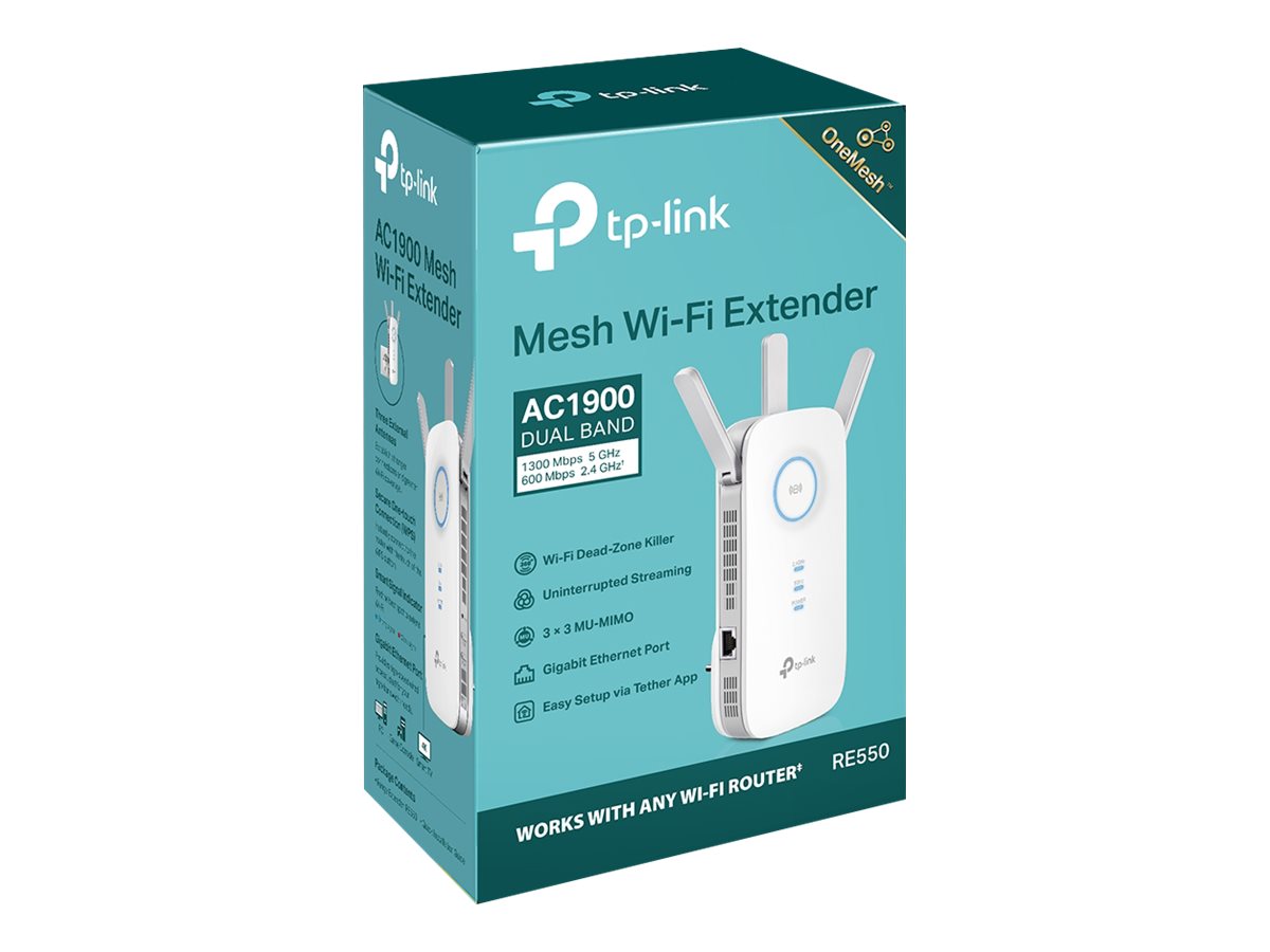 TP-LINK RE550 - Wi-Fi-Range-Extender - 2.4 GHz