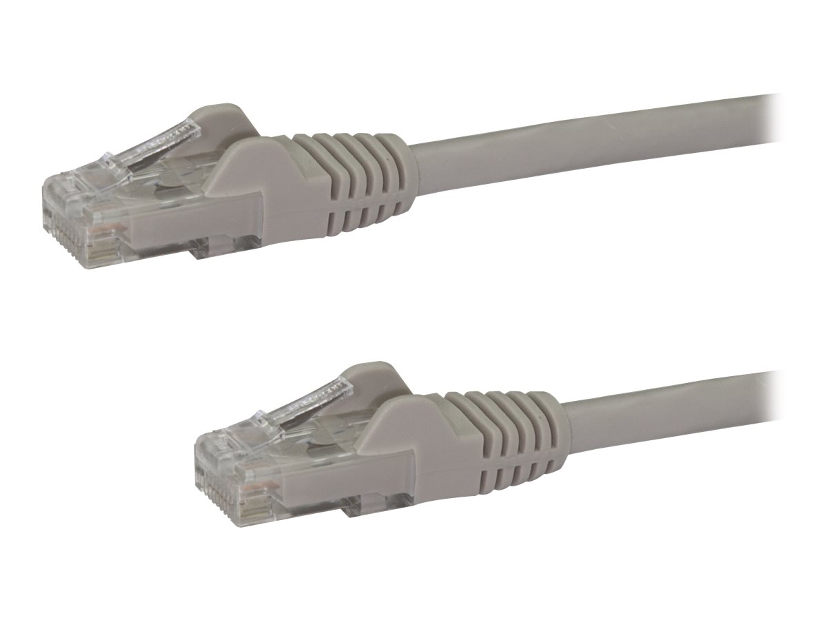 StarTech.com 3m Cat6 Gigabit UTP Patchkabel Snagless - Cat.6 RJ45 Netzwerkkabel mit Schutzmanschette - Grau - StSt - Patch-Kabel - RJ-45 (M)