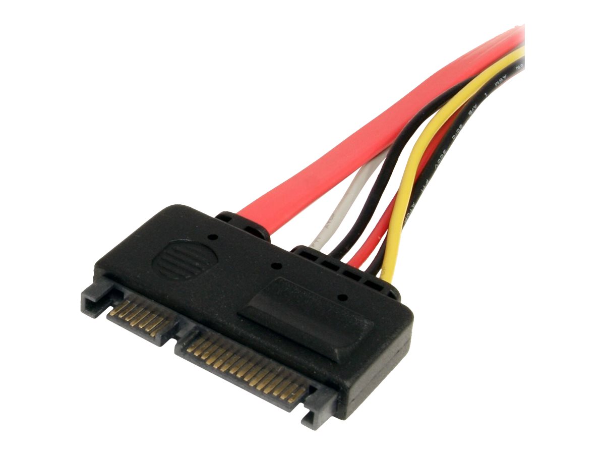 StarTech.com SATA Verlängerung 30cm - 22pin Kombikabel Stecker  Buchse - internes S-ATA Daten- Strom Verlängerungskabel - SATA-Verlängerungskabel - SATA Combo (W)