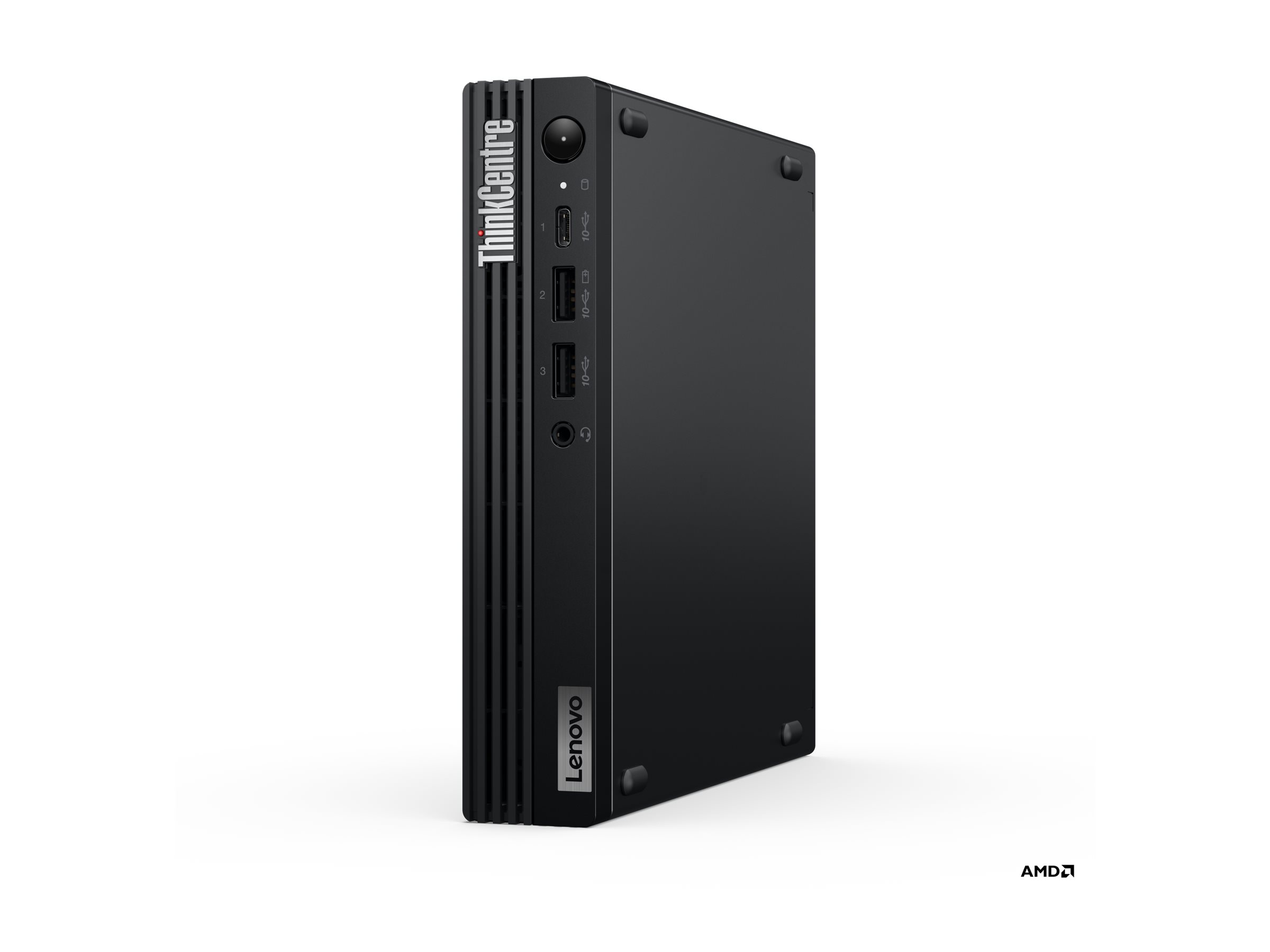 Lenovo ThinkCentre M75q Gen 5 12RQ - Tiny - Ryzen 5 Pro 8500GE  3.4 GHz - RAM 16 GB - SSD 512 GB - TCG Opal Encryption 2, NVMe - Radeon 740M - 1GbE, Wi-Fi 6E, Bluetooth 5.3 - WLAN 802.11abgnacax (Wi-Fi 6E)