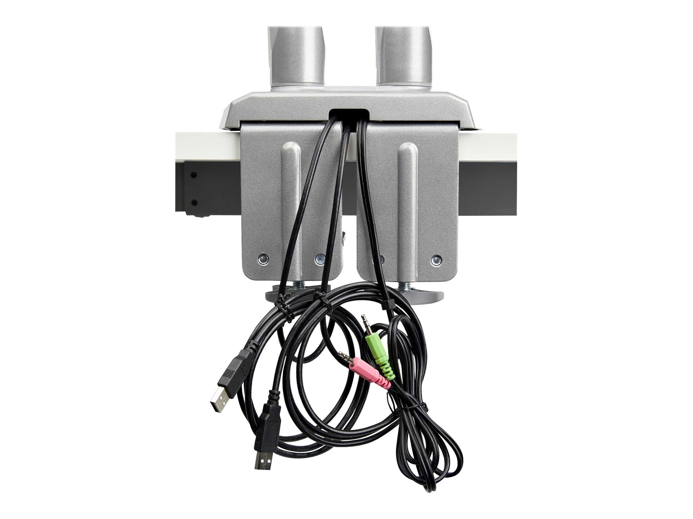 StarTech.com ARMSLIMDUOS Monitorhalterung (duale Gelenkarme, individuel einstellbar, für 15- bis 32-Zoll-VESA-Monitore)