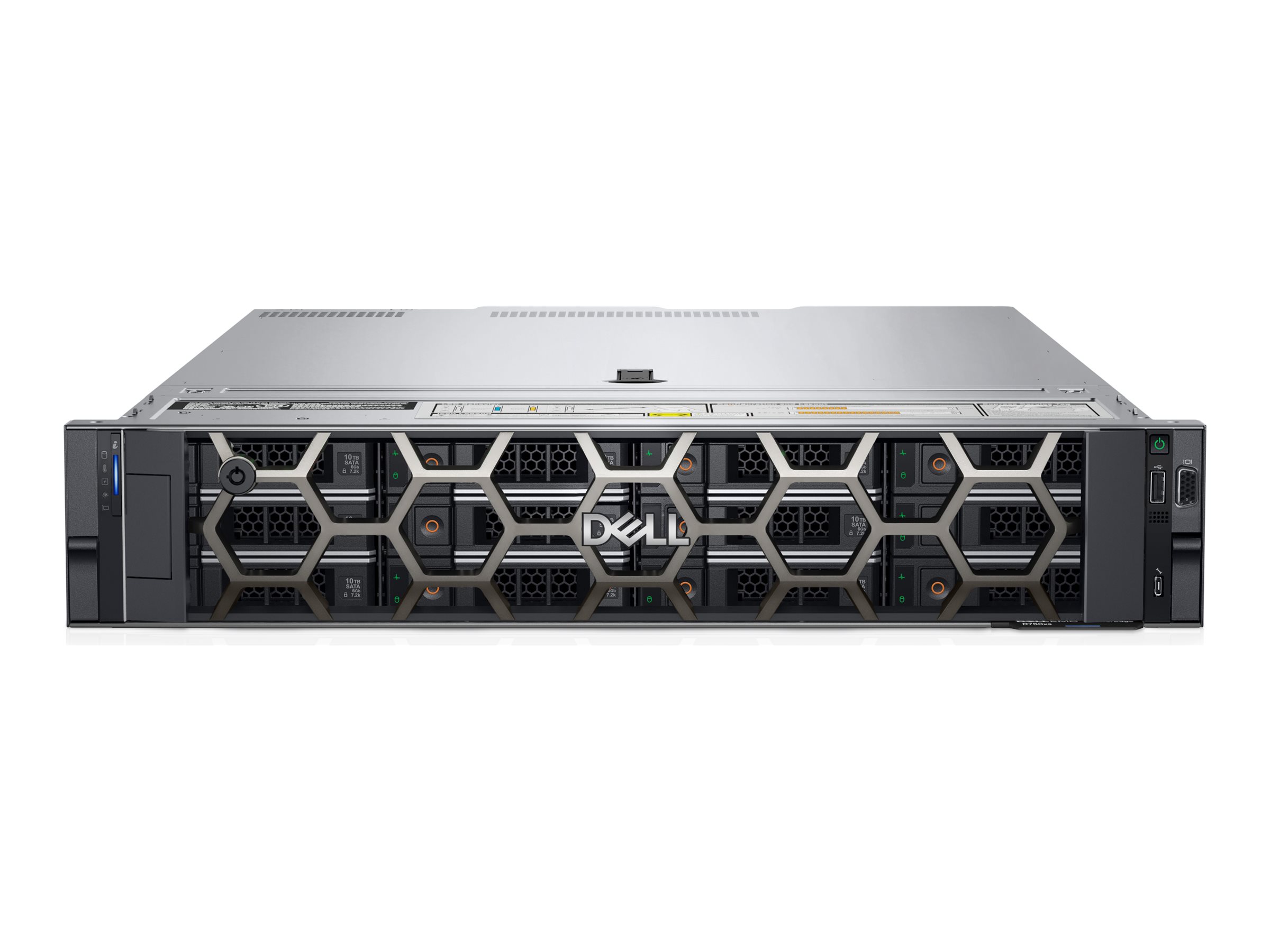 Dell PowerEdge R750xs - Server - Rack-Montage - 2U - zweiweg - 1 x Xeon Silver 4314  2.4 GHz - RAM 32 GB - SAS - Hot-Swap 8.9 cm (3.5")