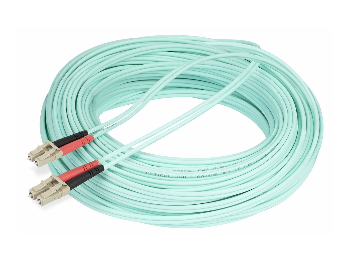 StarTech.com 25m OM4 LWL Patchkabel LC auf LC, Multimode Glasfaserkabel - Patch-Kabel - LCUPC Multi-Modus (M)