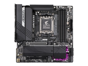 Gigabyte AORUS B650M ELITE - 1.0 - Motherboard - micro ATX - Socket AM5 - AMD B650 Chipsatz - USB 3.2 Gen 2 USB-C 3.2 Gen2 USB 3.2 Gen 1 USB-C 3.2 Gen 2x2 - 2.5 Gigabit LAN - Onboard-Grafik (CPU erforderlich)