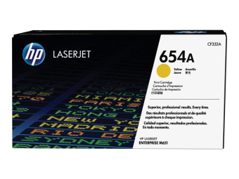 HP 654A - Gelb - original - LaserJet - Tonerpatrone (CF332A)