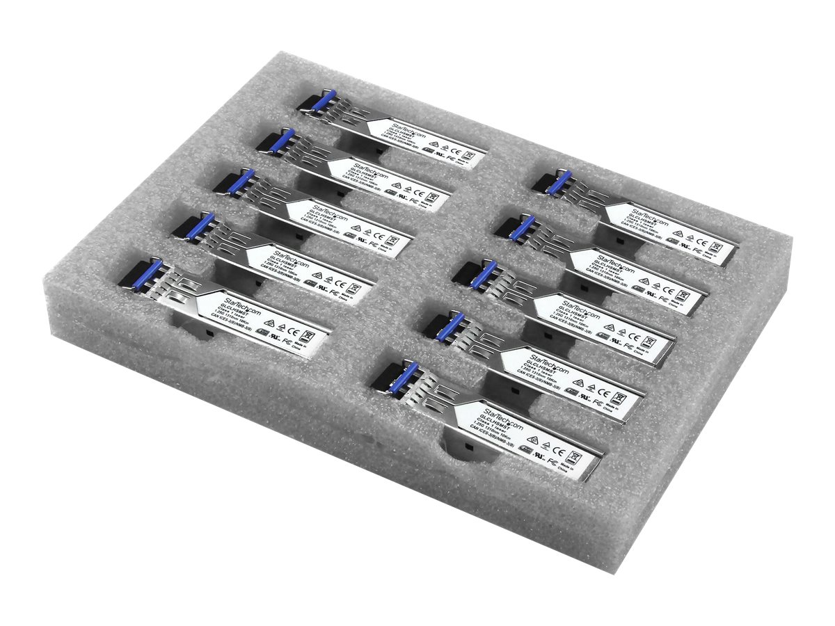 StarTech.com Gigabit LWL SFP Transceiver Modul - Cisco GLC-LH-SM kompatibel - SMMM LC - 550m - Mini GBIC 10er Pack - 1000Base-LXLH - SFP (Mini-GBIC)-