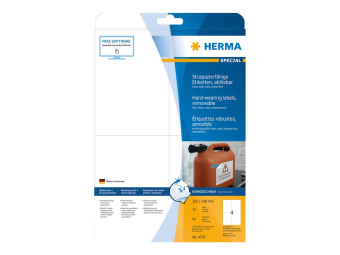 HERMA Special - Matt - selbstklebend entfernbarer Klebstoff - weiß - A6 (105 x 148 mm)