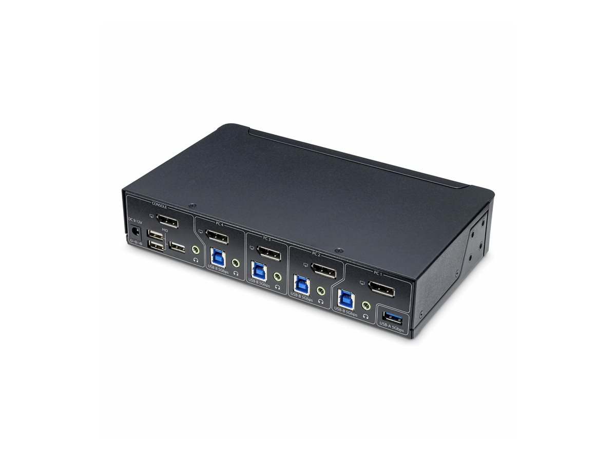 StarTech.com 4-Port DisplayPort KVM Switch 4K 60Hz TAA Compliant