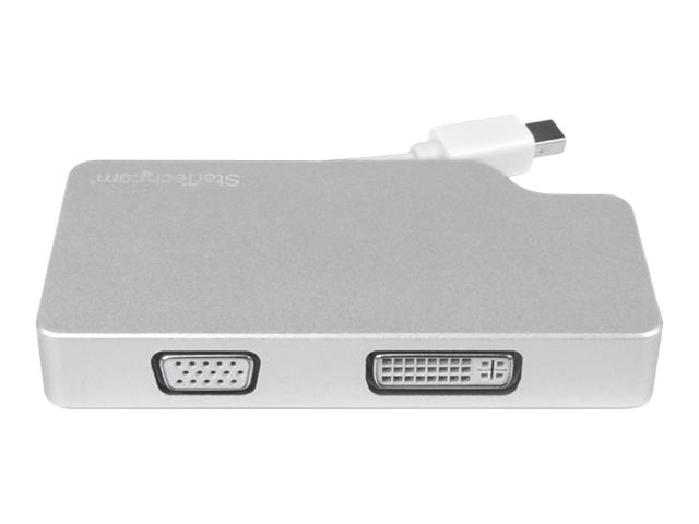 StarTech.com Aluminium Reise AV Adapter 3-in-1 Mini DisplayPort auf VGA DVI oder HDMI
