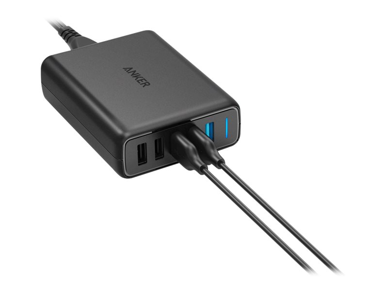 Anker Innovations Anker PowerPort Speed 5 - Netzteil - 63 Watt - 4.8 A - QC 3.0 - 5 Ausgabeanschlussstellen (3 x USB Typ A, 2 x 9-polige USB Typ A)