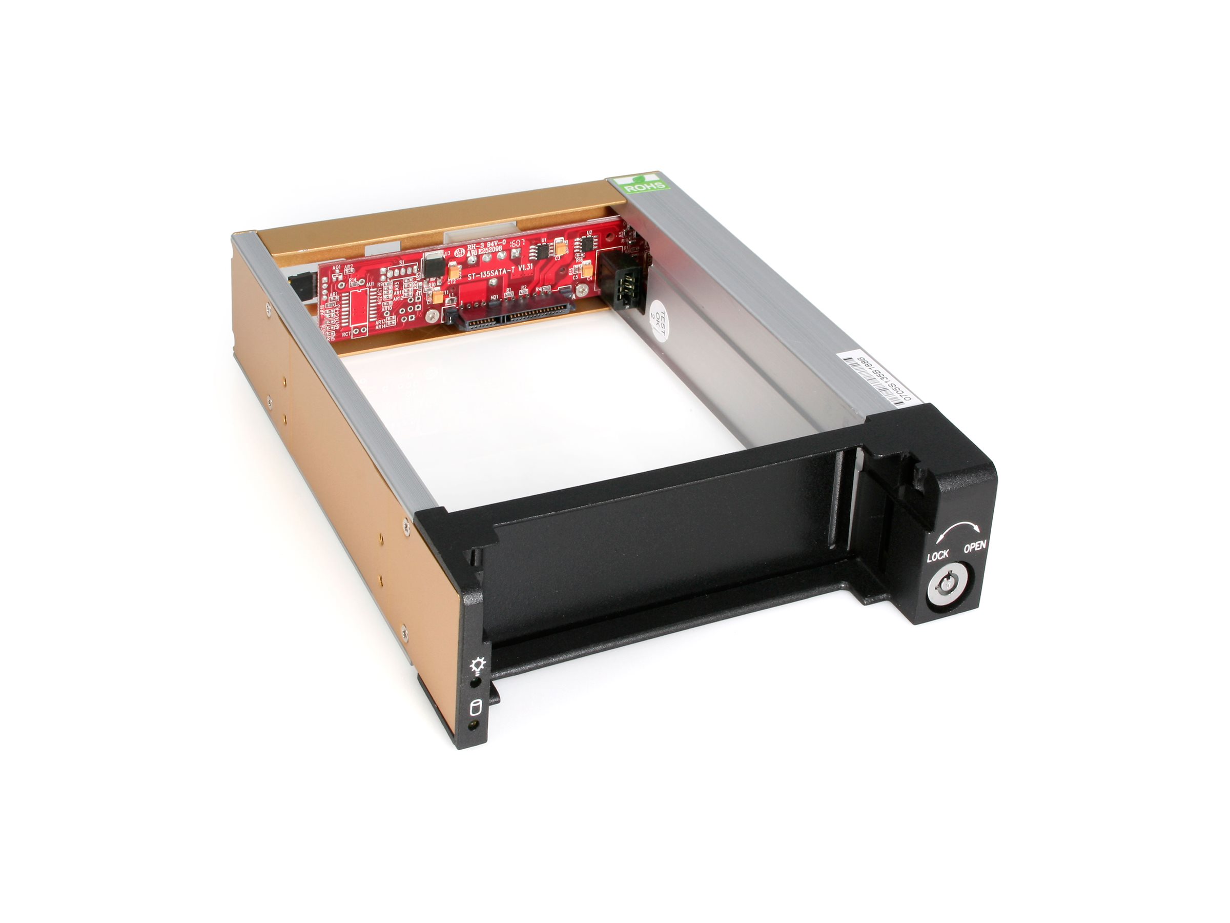 StarTech.com Wechselrahmen 5,25 Zoll - Mobiles Festplatten Hot Swap Speicher Rack für 3,5 (8,9cm)
