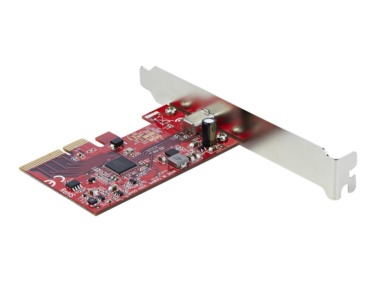 StarTech.com 1-Port USB-C PCIe Adapter - USB-C SuperSpeed 20 Gbits PCI Express 3.0 x4 Host Controller Karte - WinLinuxmacOS (PEXUSB321C)