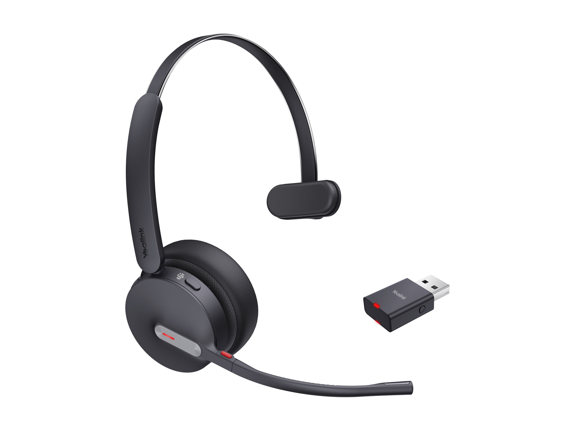 Yealink WH64 Hybrid Mono - Headset - On-Ear - DECT  Bluetooth