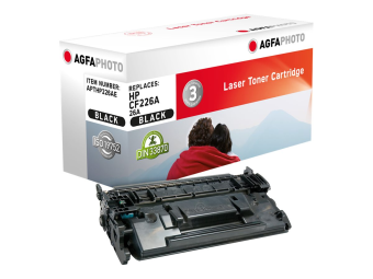 AgfaPhoto Schwarz - kompatibel - wiederaufbereitet - Tonerpatrone (Alternative zu HP CF226A HP 26A)