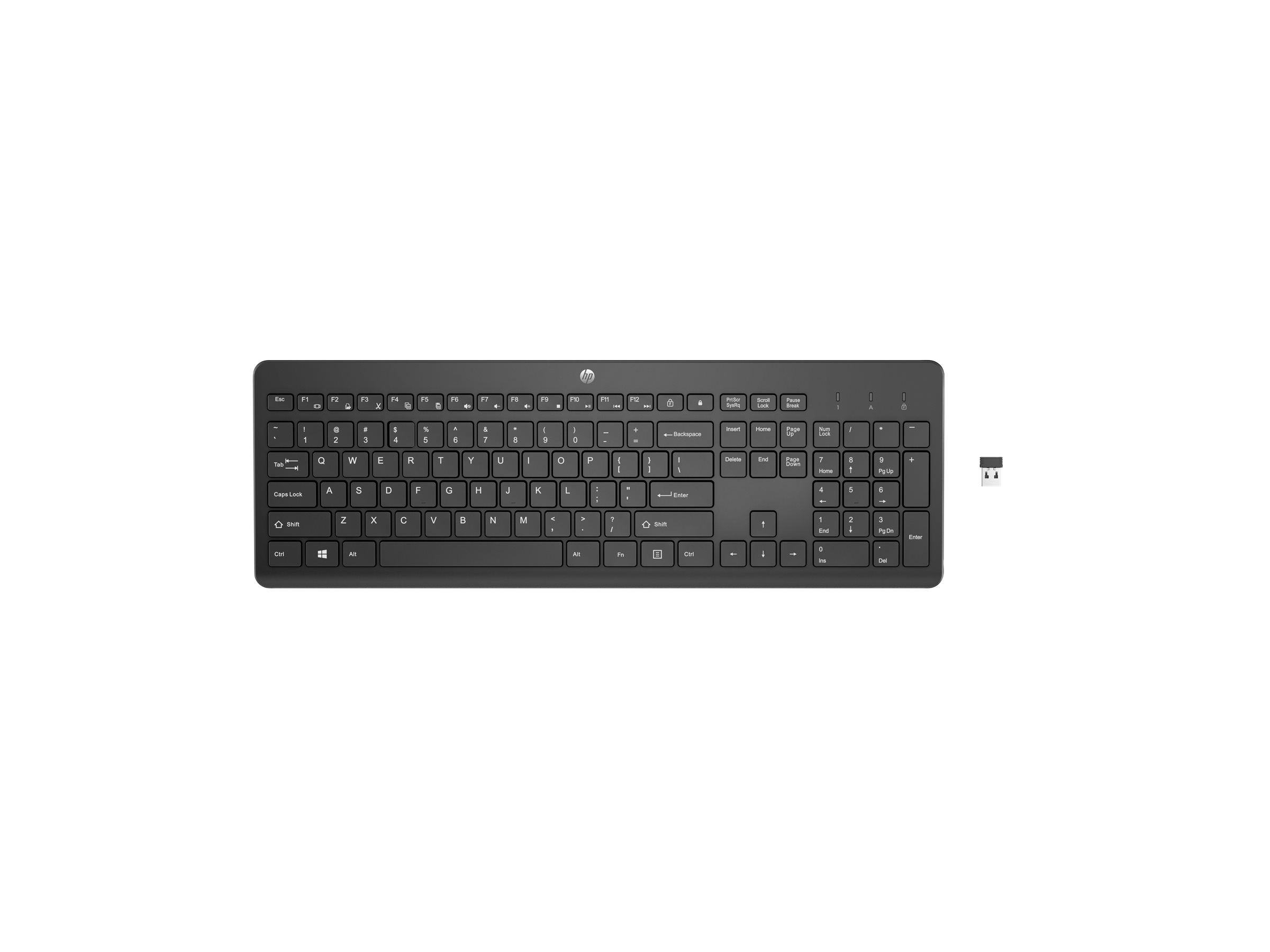 HP 230 - Tastatur - kabellos - 2.4 GHz - Deutsch
