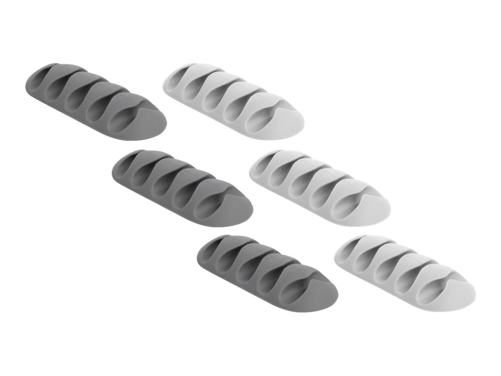 Delock with 5 feed-throughs - Kabelhalter-Kit