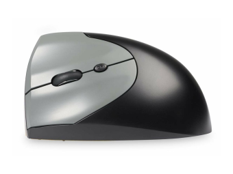 Bakker HandShake - Vertikale Maus - ergonomisch - Für Rechtshänder - optisch - 7 Tasten - kabellos, kabelgebunden - 2.4 GHz, USB-C, Bluetooth 5.3 - kabelloser Empfänger (USB)