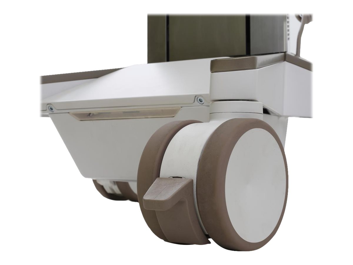 Ergotron CareFit Pro - Wagen - Constant Force-Höhenverstellung - für LCD-Display  PC-Ausrüstung - medizinisch - weiß, Warm Gray - Bildschirmgröße bis zu 68,6 cm (bis zu 27 Zoll)