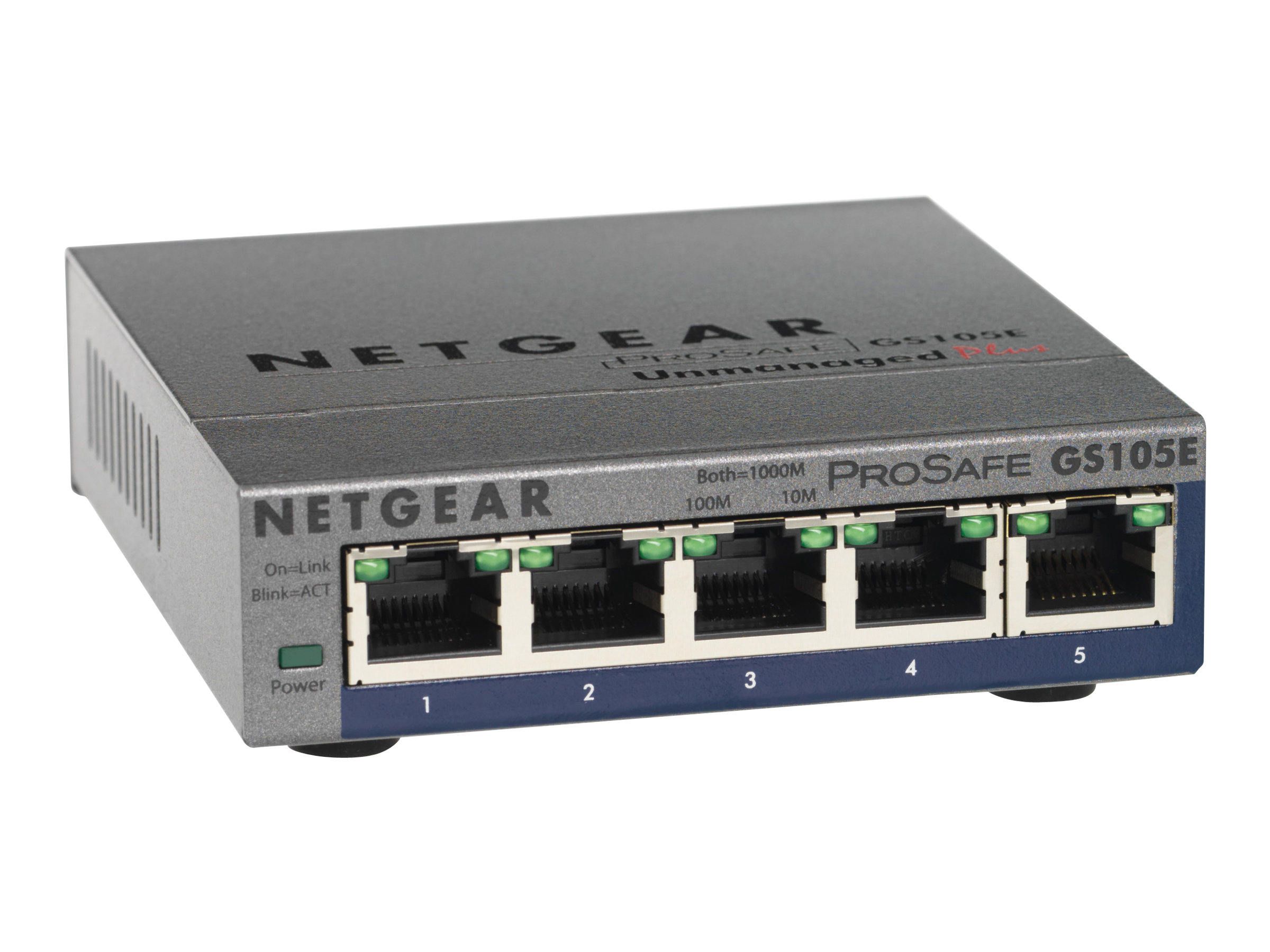 Netgear Plus GS105Ev2 - Switch - managed - 5 x 101001000