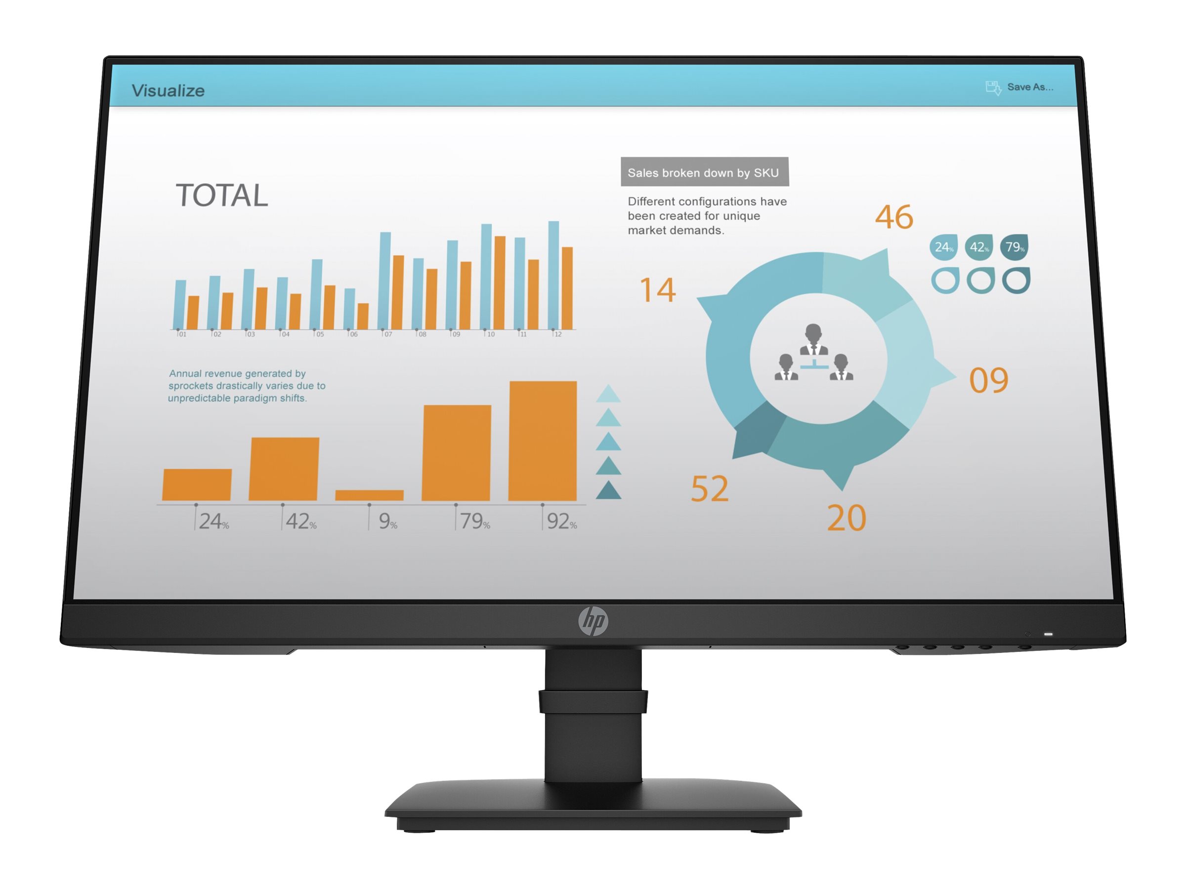 HP P24 G4 - P-Series - LED-Monitor - 60.45 cm (23.8")