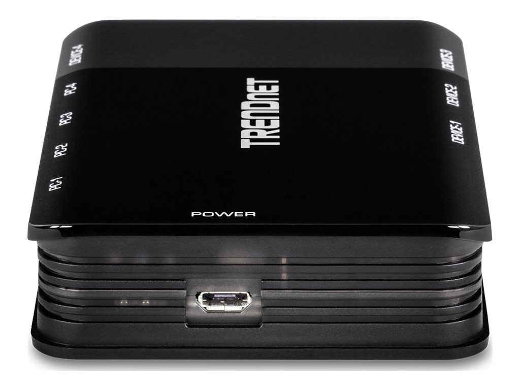 TRENDnet TK-U404 - Hub - 4 x USB 3.1 (für PCs) + 4 x USB 3.1 (für Geräte)