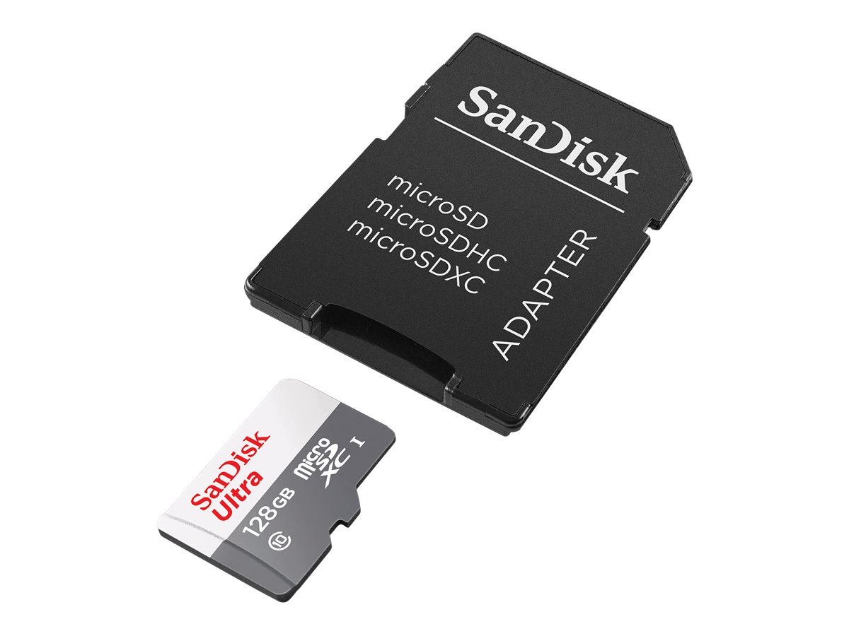 SanDisk Ultra - Flash-Speicherkarte (microSDXC-an-SD-Adapter