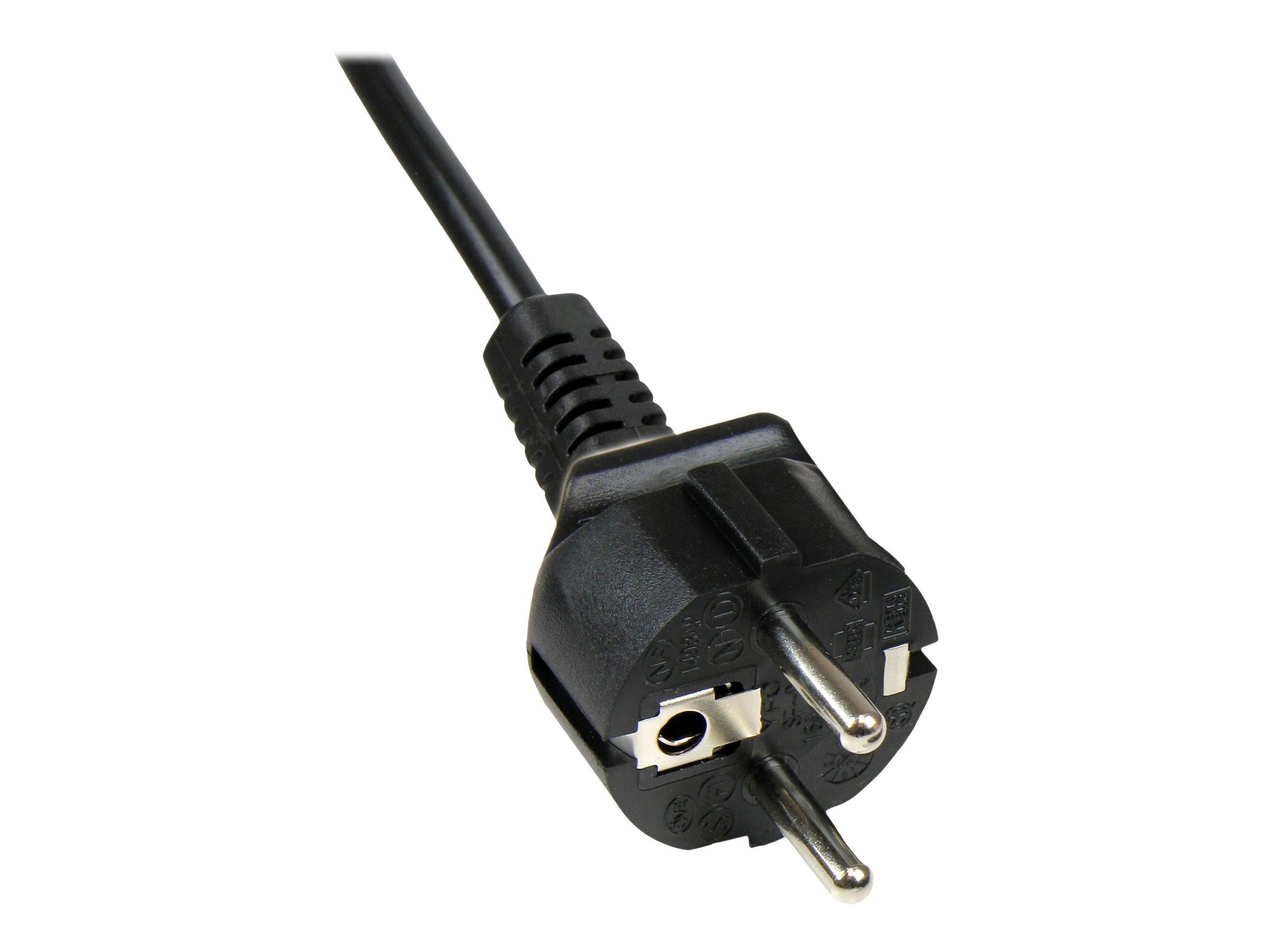 StarTech.com 1 m Laptop Ladekabel, EU Schuko auf C5, 2,5A 250V, 18AWG, Notebook  Laptop Ersatzstromkabel, Laptop Netzteil Stromkabel, KleeblattMickey Mouse Netzkabel (PXTNB3SEU1M)