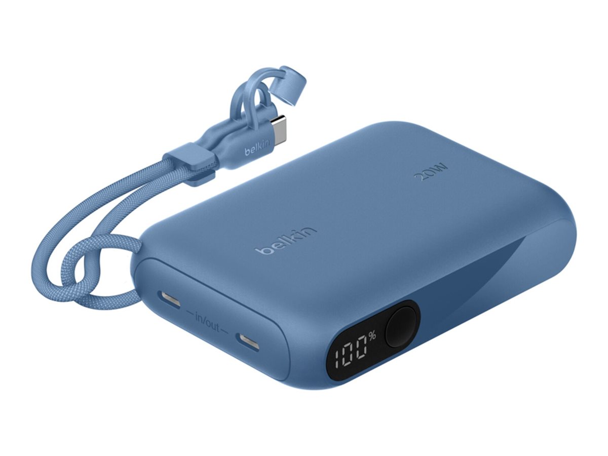 Belkin BoostCharge - Powerbank - mit Display - 10000 mAh - 20 Watt - PD - 2 Ausgabeanschlussstellen (24 pin USB-C)