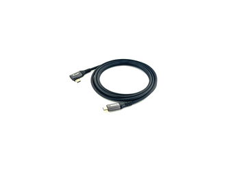 Equip USB 2.0 C auf C 90° abgewinkeltes Kabel - SteckerStecker - 30 m - 100 W mit Emark-Chip - 3 m - USB C - USB C - USB 2.0 - 048 Gbits - Schwarz