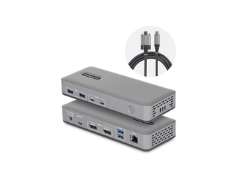 StarTech.com USB-C Dock 2x DP 4K60 1GbE 100W PD