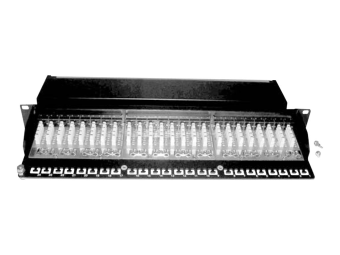 DIGITUS Desktop CAT 6A Klasse EA Patch Panel geschirmt schwarz