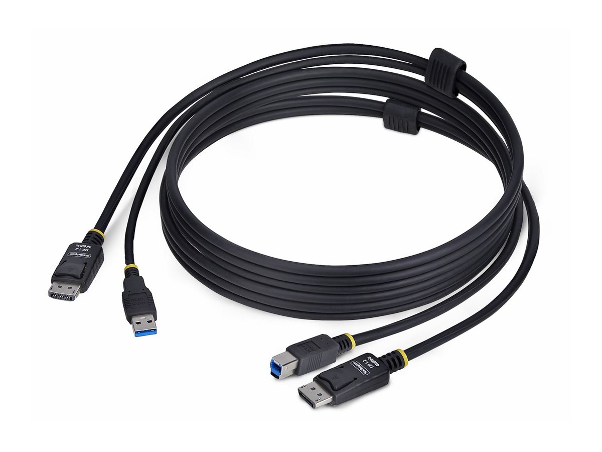 StarTech.com 6ft (1.8m) DisplayPort and USB 5Gbps KVM Cable - Tastatur-  Video-  Maus- (KVM-)