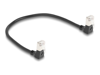 Delock Netzwerkkabel - RJ-45 (M) nach unten abgewinkelt zu RJ-45 (M)
