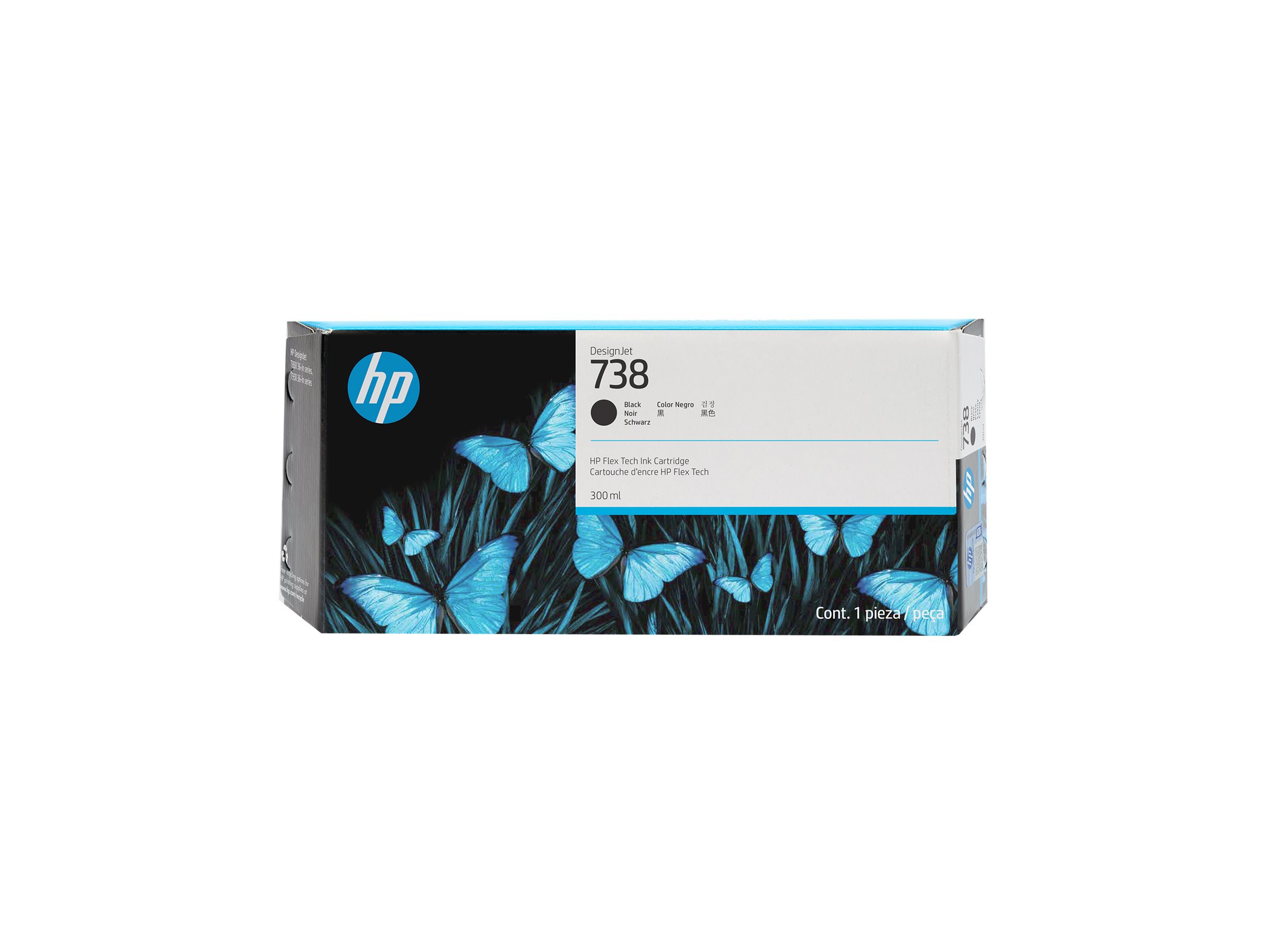 HP 738 - 300 ml - Schwarz - original - DesignJet