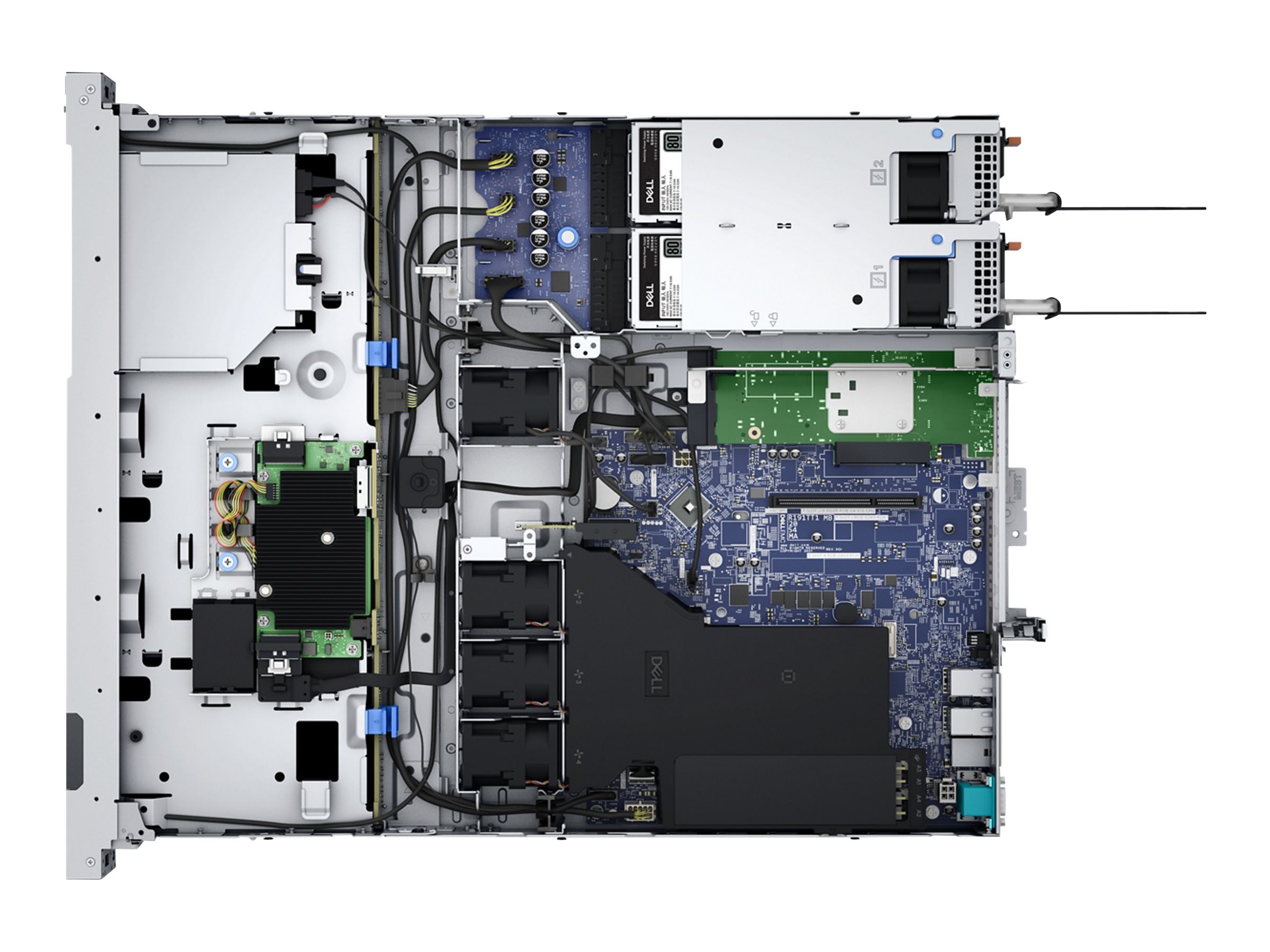 Dell PowerEdge R350 - Server - Rack-Montage - 1U - 1-Weg - 1 x Xeon E-2314  2.8 GHz - RAM 16 GB - SAS - Hot-Swap 6.4 cm (2.5")