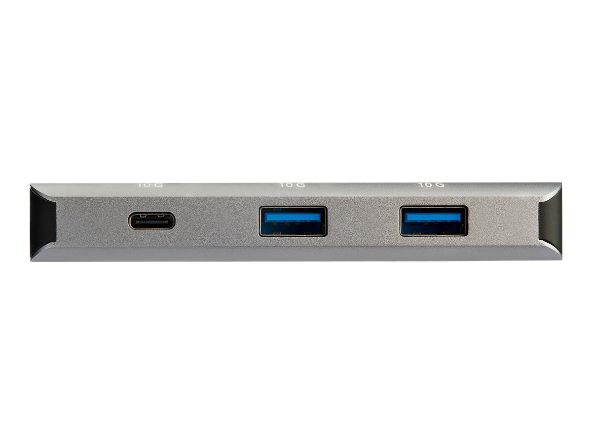 StarTech.com HB31C2A1CGB 3-Port-USB-C-Hub (mit LAN-Anschluss , 10 Gbits, 2x USB-A und 1x USB-C, 25 cm Hostkabel)