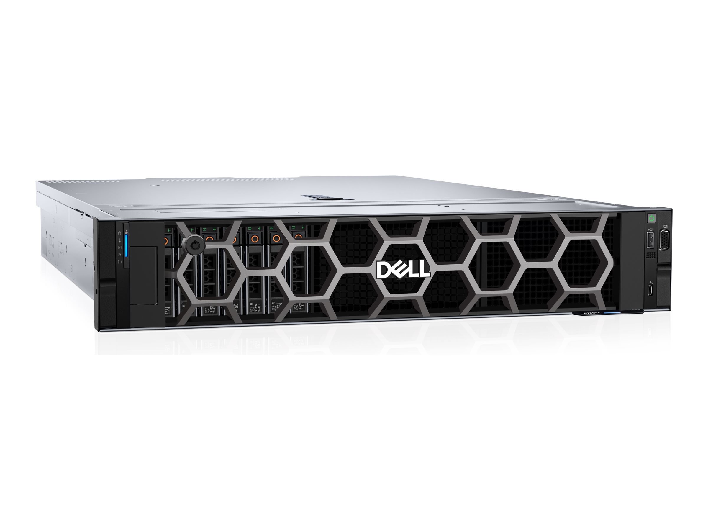 Dell PowerEdge R760xs - Server - Rack-Montage - 2U - zweiweg - 1 x Xeon Silver 4410T  2.7 GHz - RAM 32 GB - SAS - Hot-Swap 8.9 cm (3.5")