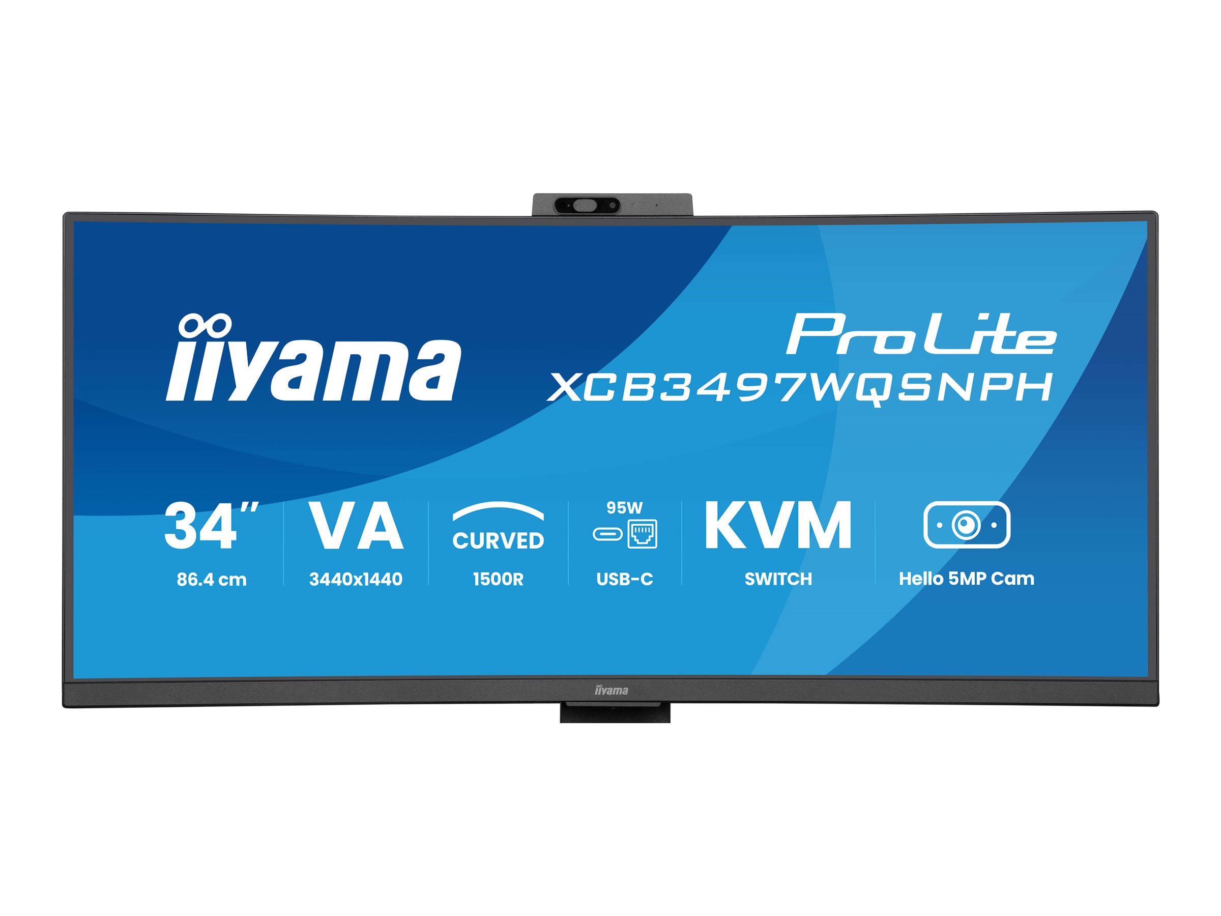 Iiyama ProLite XCB3497WQSNPH-B1 - LED-Monitor - gebogen - 86.4 cm (34")