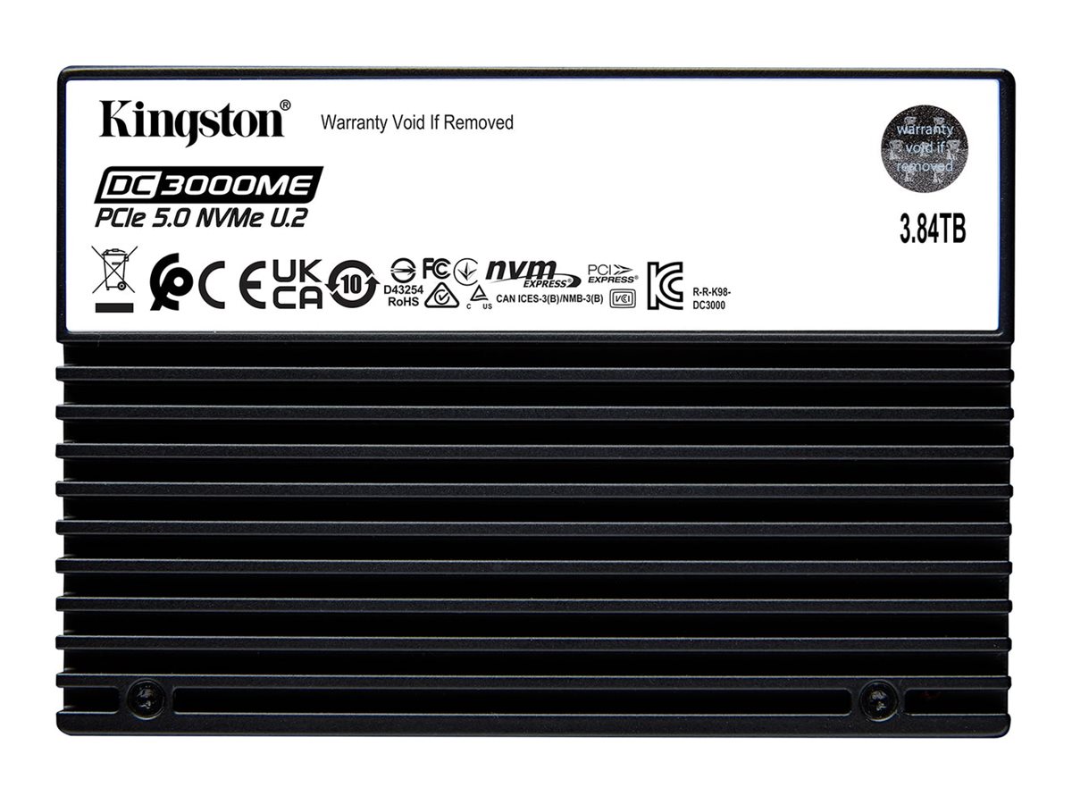 Kingston DC3000ME - SSD - Enterprise - verschlüsselt - 3.84 TB - intern - 2.5" (6.4 cm)