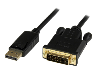 StarTech.com DisplayPort auf DVI Kabel 1,8m - SteckerStecker - DP zu DVI Adapter Konverter - 1920x1200  1080p - Schwarz - Videokabel - DisplayPort (M)