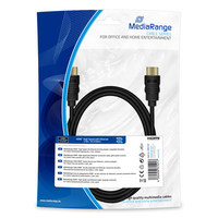 MEDIARANGE MRCS210 - 2 m - HDMI Typ A (Standard) - HDMI Typ A (Standard) - 10,2 Gbits - Schwarz