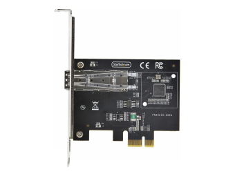 StarTech.com 1-Port GbE SFP Network Card PCIe 2.1 x1 Intel I210-IS 1GbE Controller 1000BASE CopperFiber Optic Single-Port Gigabit Ethernet NIC DesktopServer Backplanes - Windows and Linux Compatible (P011GI-NETWORK-CARD)