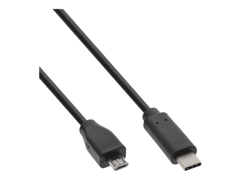 InLine USB 2.0 Kabel - USB-C Stecker an Micro-B - schwarz - 2m