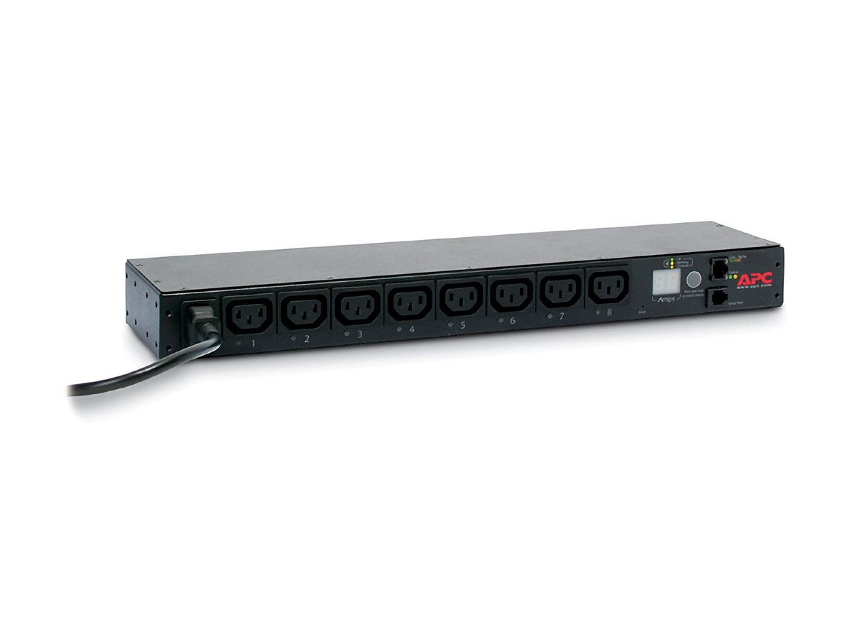 APC Switched Rack PDU AP7920B - Steckdosenleiste - Wechselstrom 200208230 V - 2300 VA - Ethernet - Eingabe, Eingang IEC 60320 C14 - Ausgangsanschlüsse 8 (power IEC 60320 C13)