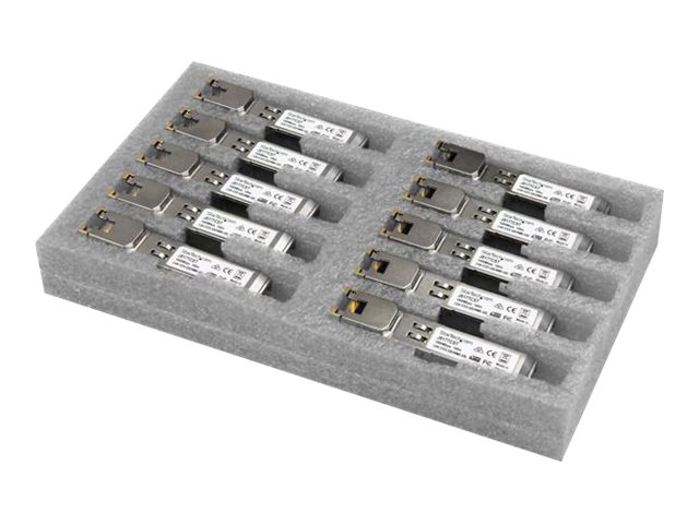 StarTech.com Startech Gigabit RJ45 Kupfer SFP Transceiver Modul - HP J8177C kompatibel 1000Base-T - Mini GBIC - 10er pack - SFP (Mini-GBIC)-
