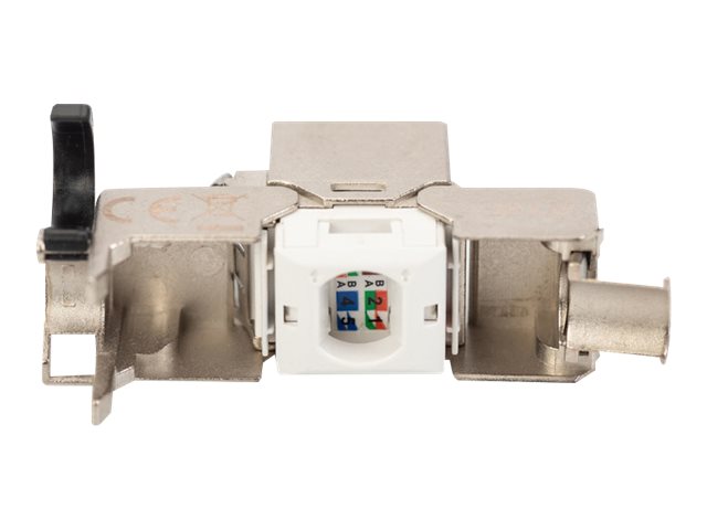 DIGITUS CAT 6A Keystone Modul, geschirmt mit intelligentem Kabelmanager, Set (24 Stück)