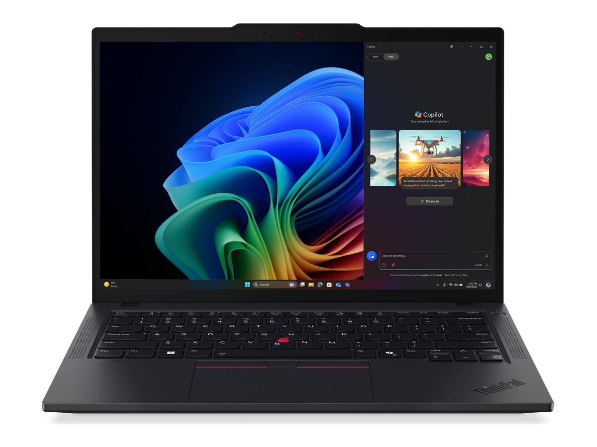 Lenovo ThinkPad T14 Gen 6 21QJ - 180°-Scharnierdesign - AMD Ryzen AI 7 PRO 350  2 GHz - Win 11 Pro - Radeon 860M - 32 GB RAM - 1 TB SSD TCG Opal Encryption 2, NVMe, Performance - 35.6 cm (14")