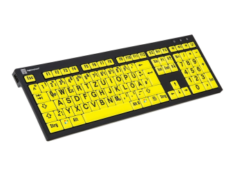 Logickeyboard XL Print PC Slim Line NERO - Tastatur